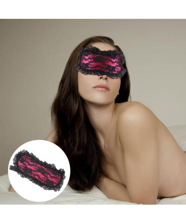 MAGICLULU Rosy Silk Lace Blindfold Sleeping Eye Mask for Adult Masquerade Party - Buy Online on GoSupps.com