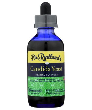 Kids Wellness, Herbal Formula Candida Yeast Dr Rydland's Gluten Free, 4 Fl Oz