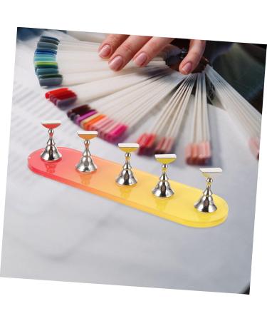 Beavorty 1 Set Nail Practice Holder Nail Racks for Nail Art Creative Nail Racks Magnetic Nail Stands Nail Display for Nail Art Beauty Decor Convenient Nail Racks Manicure Plastic Aurora 12.8x3.7cm As Shown - Buy Online on GoSupps.com