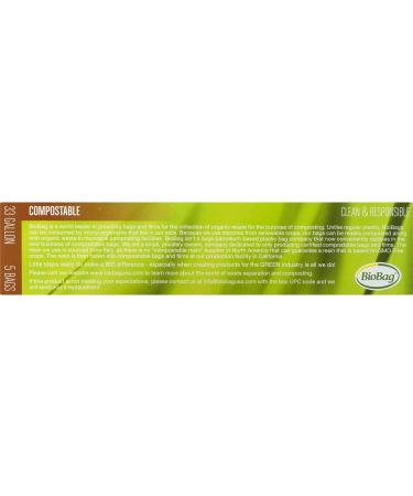 BioBag 100% Certified Compostable Lawn & Leaf Yard Waste Bags 33 Gallon - 60 Count (Pack of 1) - Buy Online on GoSupps.com