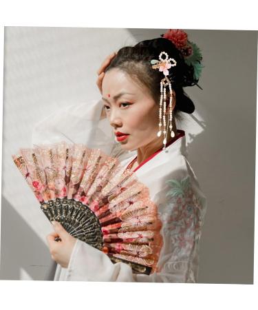 Beavorty 2 Sets comb flower tassel hairpins hanfu hair clip flower tassel clip flower tassel hair clip kimono hair barrettes hair clip hanfu headdress the flowers pair clip metal - Buy Online on GoSupps.com