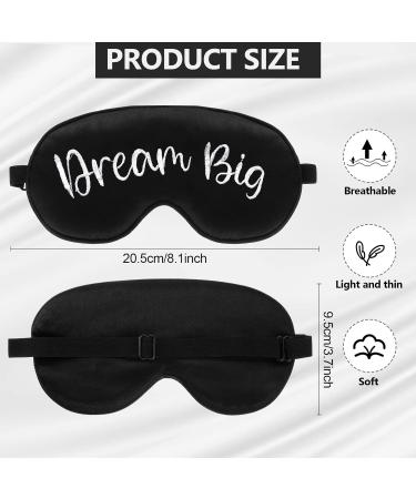 Inspirational Silk Eye Masks - 8 Pcs Set for Women and Men | Adjustable Strap, Blackout Eyeshade for Sleeping | Soft Blindfold - Buy Online on GoSupps.com