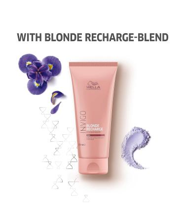 Wella Invigo Blonde Recharge Cool Blonde Conditioner 6.7oz - Color-Enhancing Formula to Refresh and Maintain Blonde Hair, Eliminate Brassiness - Buy Online on GoSupps.com