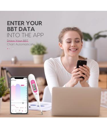 Femometer Vinca Lite Basal Thermometer - Digital Fertility Monitor for Ovulation Cycle Control | Pink - Buy Online on GoSupps.com