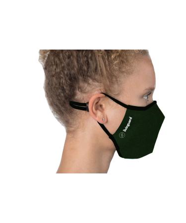 Livinguard PRO MASK | 3-Layer Adjustable Washable Reusable Face Mask (Forest Green M) - International Shipping Available - Buy Online on GoSupps.com