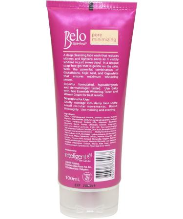  Belo Essentials Essentials Belo Pore Minimize Whitening 100ml Facial Wash - Buy Online on GoSupps.com