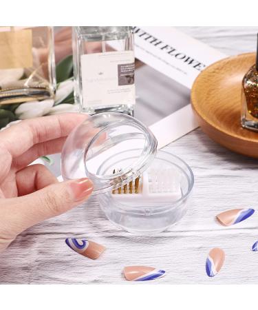 Noverlife Mini Nail Drill Bits Cleaner Brush Case with Steel Wire & Nylon Brush - Portable Nail Art Drill Head Cleaning Tool - Buy Online on GoSupps.com