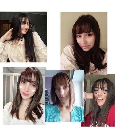 Bangs Hair Clip Fake Synthetic Air Bangs Clip-in Hair Extension Fringe Natural False Blunt Hairpiece Clip in Front Neat air bangs with with Temples for Women Bangs Clip in Hair (Size : 1 PC Color : 1 PC K18-2 - Buy Online on GoSupps.com
