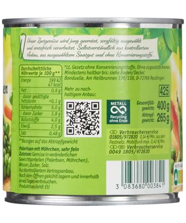 Bonduelle Very Fine Peas with Carrots - 12 x 400g Cans - Premium Quality International Shipping - Buy Online on GoSupps.com