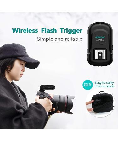 AODELAN Wireless Flash Trigger Set | Remote Speedlite Trigger for Hot Shoe Flash Units - Buy Online on GoSupps.com