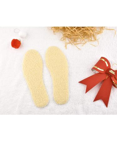 Knixmax Sheepskin Insoles for Men & Women Non-Slip Wool Comfort Inserts for Boots & Sneakers - 2 Pairs - Beige - Size 8 US / EU 41 - Buy Online on GoSupps.com