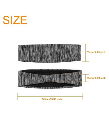YEEPSYS Women's Workout Sweatband - Non Slip Moisture Wicking Headband for Running (Grey) - Buy Online on GoSupps.com