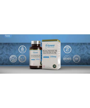 GH Magnesium Bisglycinate Supplement | 120 Magnesium Bisglycinate Capsules - 250mg Magnesium Glycinate Per Serving | Magnesium Bisglycinate | Non-GMO Gluten Free | Made in UK - Buy Online on GoSupps.com