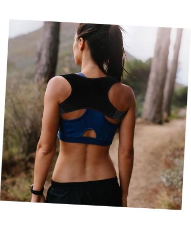 SOLUSTRE Belt Shoulder Rest Brace Holder Posture Straps for Men Support Belt Polyester Black - Buy Online on GoSupps.com