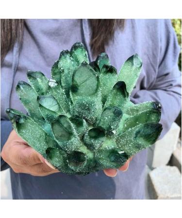 Natural Crystal Rough Crystal Cluster Green Phantom Quartz Crystal Cluster Specimen (Size : 800-900g) - Buy Online on GoSupps.com