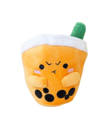 ABC Boba Tea Plush Orange Cute Stuffed Animal Toy 10"