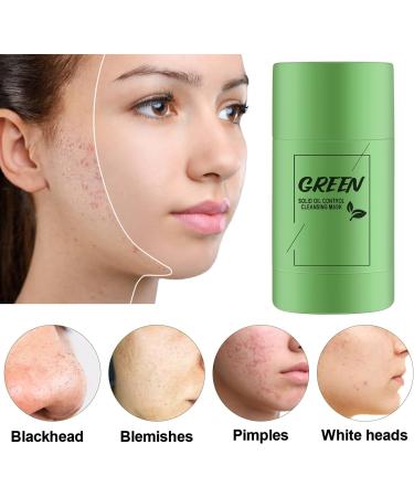 Green Tea Purifying Clay Mask Face Moisturizes Deep Cleansing Oil Control Blackhead Remover Deep Clean Pore Improves Skin Care for All Skin Types Men Women (Green Tea) 1PC - Buy Online on GoSupps.com