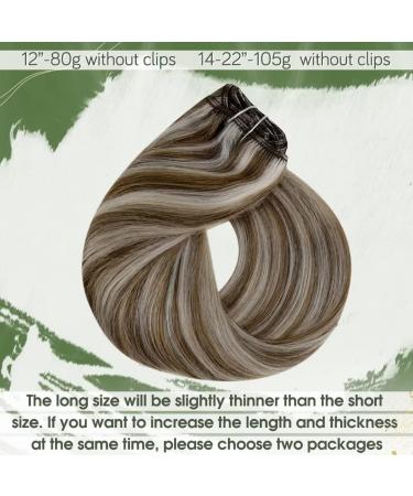 Shop Hetto Clip-in Remy Human Hair Extensions - Blonde Highlights #10/613 - 100g 50cm | Smooth Real Hair for Stunning Volume - Buy Online on GoSupps.com