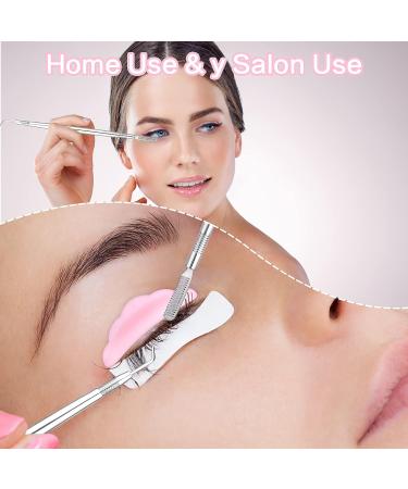 Cobee 52 Pcs Eyelash Lift Tools Set 2 Pcs Stainless Steel Lash Separator Lift Rod Tools with Comb with 50 Pcs Silicone Eyelash Pads Eyelash Perming Curler Kit for Extension Makeup Beauty Tool - Buy Online on GoSupps.com