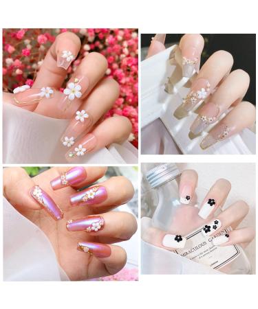 Flower Nail Art Charm for Acrylic Nails - Pack of 6 Mixed Sizes Nail Charms for DIY Nail Designs - Fashion Accessories for Women and Girls - Buy Online on GoSupps.com