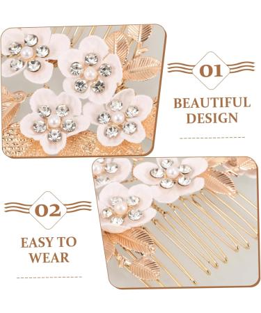 PAMINGONO 1 Set Leaves and Flowers Hair Comb Headpiece for Wedding Decoration Flower Hair Pin Hair Combs for Women Accessories Flower Clips for Hair Flower Headpieces for Women - Buy Online on GoSupps.com