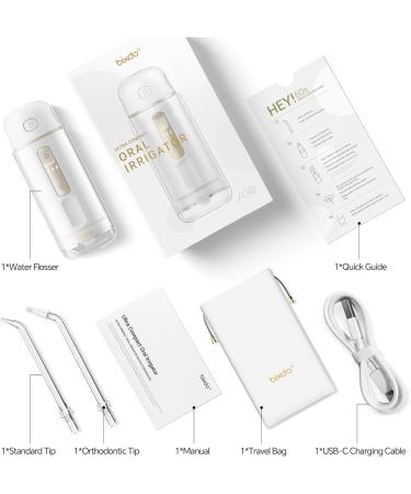 Portable Cordless Water Flosser for Teeth - Ultra Quiet IPX7 Waterproof Oral Irrigator | Rechargeable Dental Care for Travel Home & Office - Buy Online on GoSupps.com