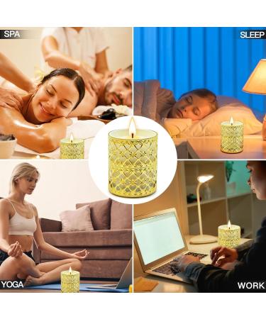 Fragrance Candle Gift Set for Women - 6 Large Soy Wax Candles 200 Hours Burn Time Perfect Valentine's Day Gift in Elegant White Glass - Buy Online on GoSupps.com