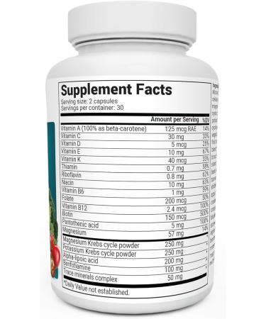 Dr. Berg Whole Food Multivitamin with Minerals - 60 Capsules | Premium Formula - Buy Online on GoSupps.com