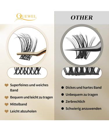 Buy D Curl Cluster Individual Eyelashes | 72pcs Mix Length 8-16mm for DIY Extensions - Buy Online on GoSupps.com