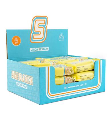 Sven Jack (Energy Cake) - banana 24x 125g (3kg) - Energy endurance bar for athletes highly caloric with protein & less sugar - unique oatmeal saturate & fitness snack banana 125 g (24 Pack)