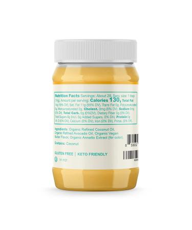Livlo Organic Vegan Ghee - Dairy-Free Plant Based Butter Substitute - 14 oz - Buy Online on GoSupps.com