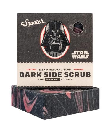 Dr. Squatch Mens Starwars Dark Side Scrub Soap Limited ! - Natural Exfoliating Soap Bar for Men with Charcoal Sand and Coconut Oil Bar Handmade in USA