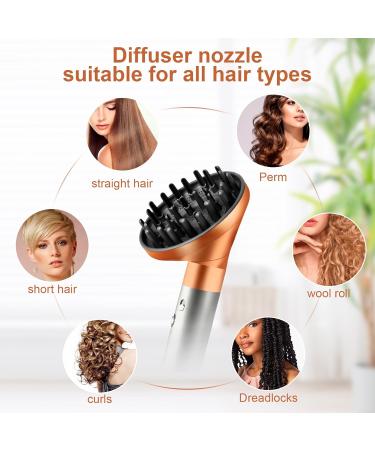 Buy Upgraded Dyson Airwrap Diffuser Nozzle - Curling Iron to Hair Dryer Attachment (HS05 HS03 HS01) in Gold | Fast International Shipping - Buy Online on GoSupps.com