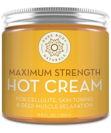 Pure Body Naturals Maximum Strength Hot Cream 8.8 fl oz (250 g)