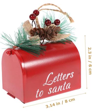 Alipis 1pc Decorative Hanging Decor Ornament Festival Home Tree Decoration Pendant Nice Iron Mail Xmas Red 9X9CM - Buy Online on GoSupps.com