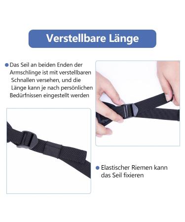 Adjustable Mesh Shoulder Loop with Foam Neck Pad - Breathable Arm Support for Injury Relief (Beige) - Unisex Right/Left - Buy Online on GoSupps.com