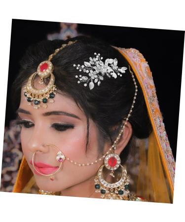 Angoily Bridal Hair Comb Clip Hair Accessories Tiara Wedding Hair Side Comb Flower Rhinestone Hair Comb Flower Hair Comb Wedding Hair Comb Hand Drill Bride Rhinestones Zinc Alloy - Buy Online on GoSupps.com