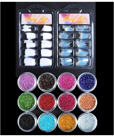 TEEROVA Acrylic Nail Kit for Beginners Professional Nail Acrylic Powder Glitter Nail Art False Nail Tips Decoration Tools Manicure Set - Buy Online on GoSupps.com