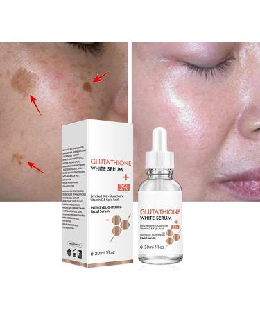 Glutathione Face Neck Skin Whitening Serum Freckle Dark Spots Removal Serum Glutathione Whitening Freckle Serum Moisturizing Vitamin C Essence Glutathione Whitening Face Serum - Buy Online on GoSupps.com