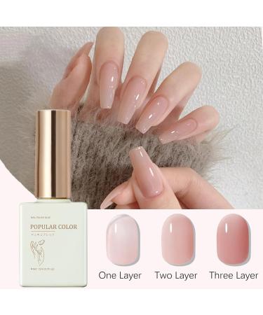 Gel Nail Polish Set for French Manicure French White Nude Jelly Gel Polish Set White Gel Liner Nail Polish Painted French Tips Soak off UV/LED Jelly Gel Nail Polish for Women DIY French Manicure - Buy Online on GoSupps.com