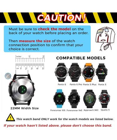 Silicone Bracelet for Fenix 6/5 & Forerunner 935/945 - Quick Lock Replacement with Screw Buckle (Stone Color) - Buy Online on GoSupps.com