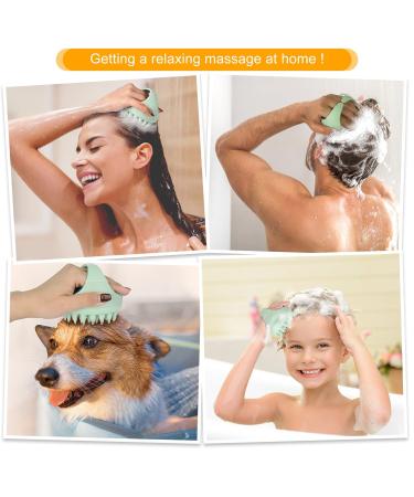 Aimike Scalp Massage Brush - Eco-Friendly Silicone Shampoo Brush for Hair Growth & Dandruff Relief | Green Scalp Massager for All Hair Types - Buy Online on GoSupps.com