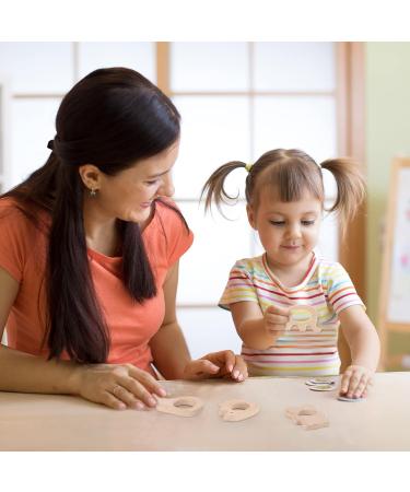 Aoliandatong 6 Wooden Animal Figures | Baby Bite Rings & Teething Toys for Toddlers - Safe & Eco-Friendly - Buy Online on GoSupps.com