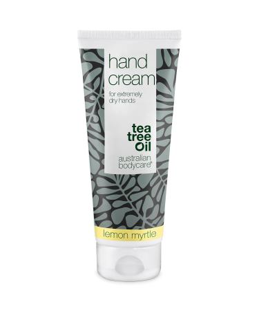 Cr me Mains Myrte Citronn Australian Bodycare Hand Cream (100 ml) | Baume 100% V gan pour Ecz ma & Dermatite | Hydratant Main S ches Ger ures & Craquelures | Huile d'Arbre Th et Myrte Citronn