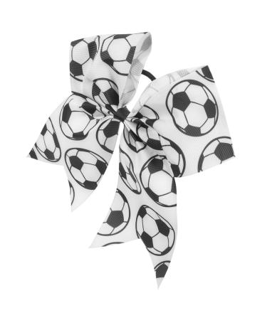 Beatifufu Soccer Hair Accessories for Girls Soccer Bow Hair Tie Bows for Hair Cute Hair Ties Hair Ribbon Kids Hair Accessories for Girls Bow for Hair Swallowtail Child Bow Tie Thread Webbing