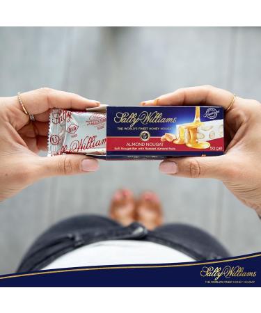 Sally Williams World's Finest Honey Nougat Variety Pack - Dark Chocolate Milk Chocolate Mandel & Macadamia Nougat Bars (4 x 50g) | International Shipping - Buy Online on GoSupps.com