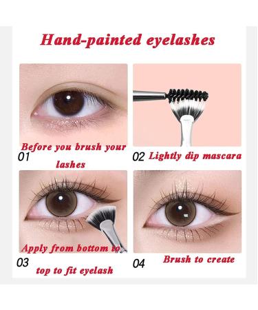 3Pcs Black Folding Lash Brush Set - 2024 Upgrade Angled Mascara Fan & Clump-Free Eyelash/Eyebrow Brushes with Soft Bristles | Perfect Makeup Tool for Flawless Lashes - Buy Online on GoSupps.com