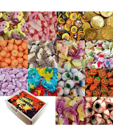 VIMIX Happy Halloween Pick & Mix Sweet Gift Box 1kg - Variety of Halloween Mix Sweets | Great Gift - Buy Online on GoSupps.com