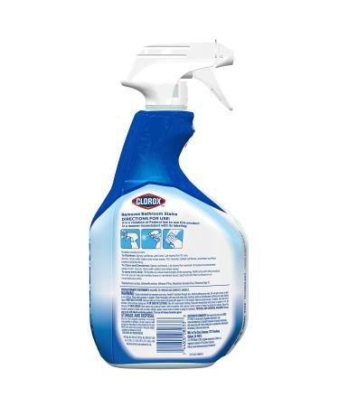 Clorox Disinfecting Bathroom Cleaner, 30 oz Spray Bottle - Bleach Free - Buy Online on GoSupps.com