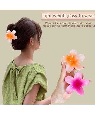 6 Flower Hair Clips - Large Non-Slip Claw Clips for All Hair Types | Perfect Floral Accessories for Women - Buy Online on GoSupps.com